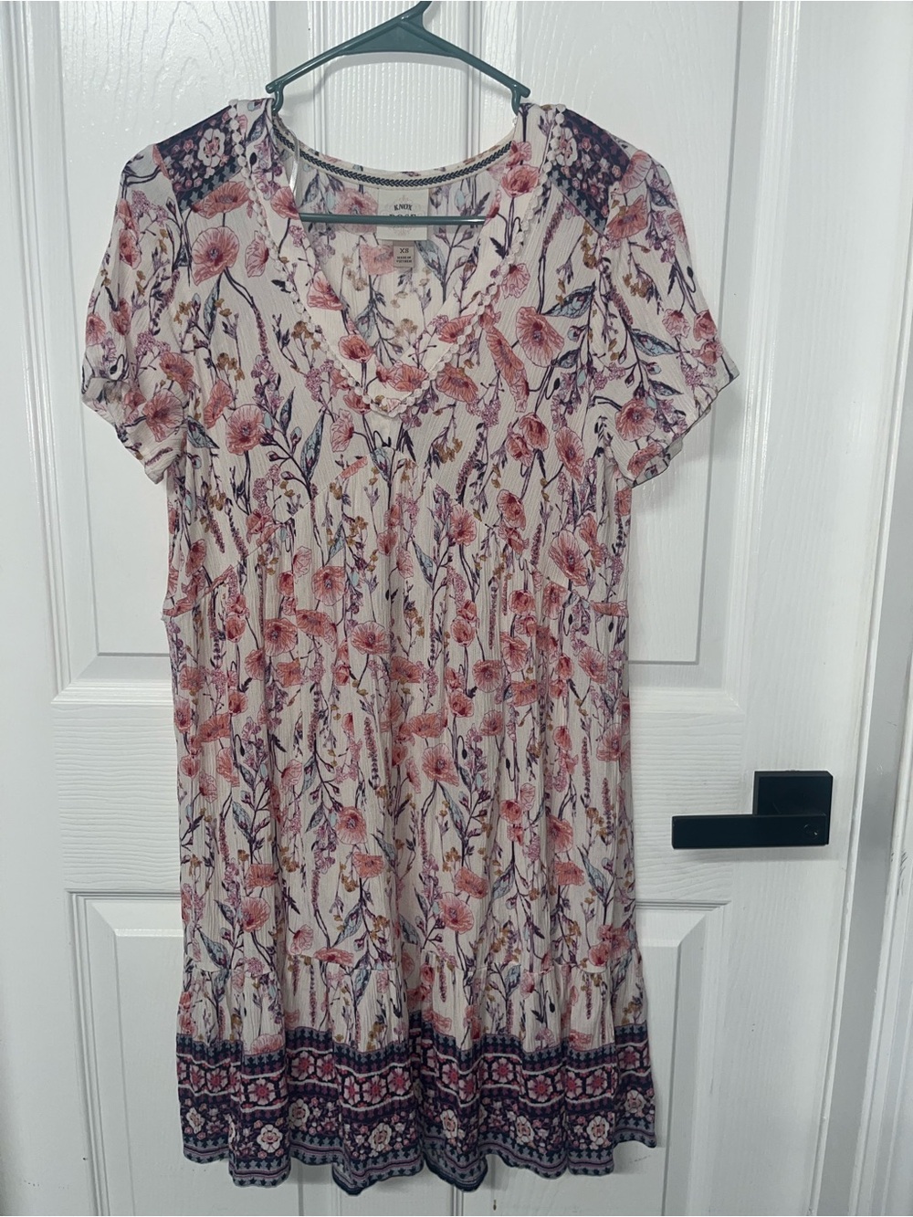 Knox Rose Women’s Dress Size XSmall Floral Gauzy Empire Waist Boho Cottagecore
